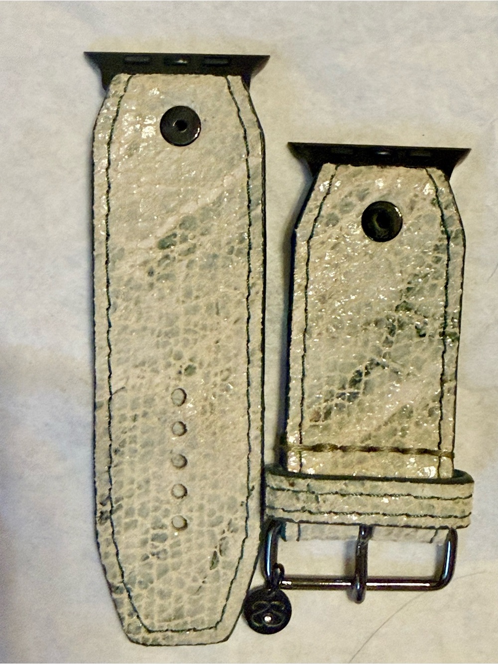 Spark*l bands Light Aqua Snakeskin size 2 watchband